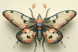 do colour insects illustration