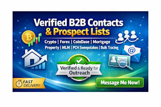 build verified leads for sales pipeline, mortgage and fintech