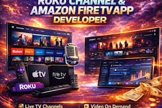 build and publish roku channel, roku sdk app, amazon fire TV ott app