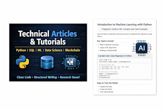 write data science and programming technical articles
