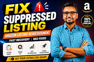 do amazon listing reinstatement and fix suppressed inactive listing fast