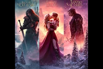 paint captivating fantasy romance book covers with original artwork