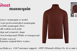 create ghost mannequin for clothing photo