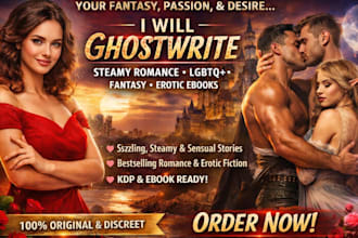 ghostwrite steamy romance, lgbtq, fantasy and erotic ebooks