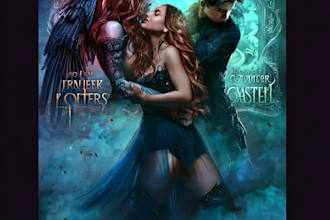 create cinematic fantasy romance book covers with original art