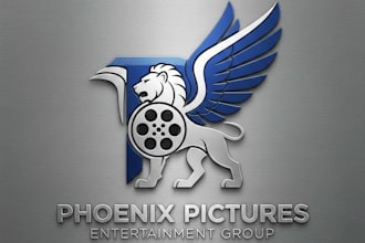 design a professional and cinematic production logo