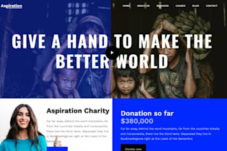 build squarespace orphanage website child support nonprofit donation website