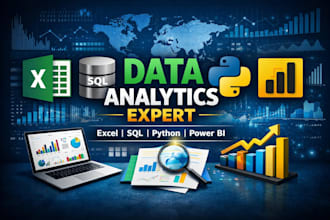 your data analytics using excel, sql, python, or power bi