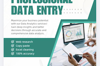do professional data entry, web research and copy paste tasks