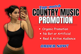 do organic USA country music promo, spotify promo