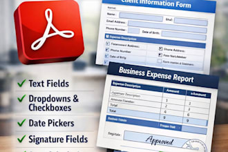 create fillable PDF forms using adobe acrobat pro and design your pdf form