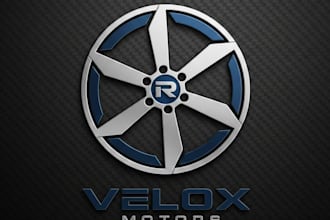 design a bold and professional wheel logo for your brand