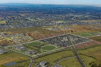 transform3d estate housing,streetscape design,master planning,aerial view render