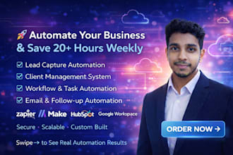 build business automation with zapier make and CRM