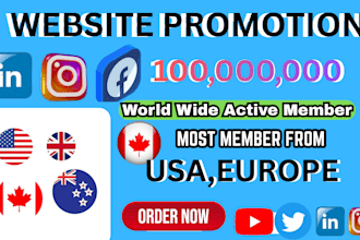 do website traffic promotion to real active audience