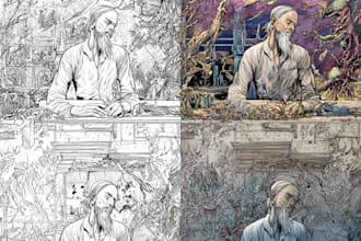draw graphic novel and comic book illustration