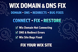 connect fix wix domain, redirect, hosting setup,  dns errors, fix wix bug issues