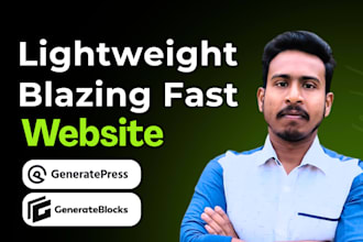 create a lightweight website
