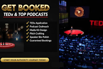 be your tedx speaker and podcast guest booking agent for authority