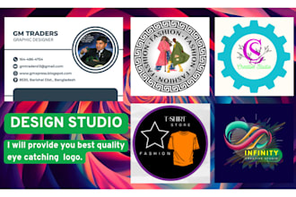 do eye catching logo design with creative concepts