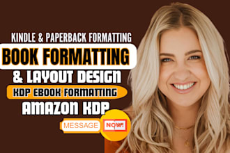 do amazon KDP book formatting, kindle ebook formatting, paperback formatting