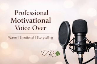 record a professional motivational and storytelling voice over