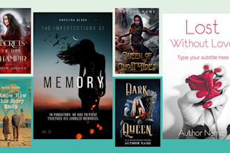 design unique cover for your sci fi book, self help, romance, novel, paperback