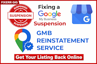 reinstate and fix suspended google my business profile