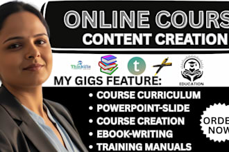 create employee training programs, staff manuals, and training ebooks