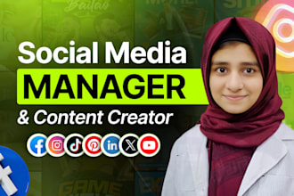 be your social media marketing manager and content creator facebook instagram