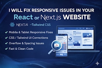 fix responsive issues in react fast