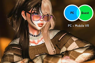 create a custom vrchat avatar, vrc avatar, vrm, anime avatar