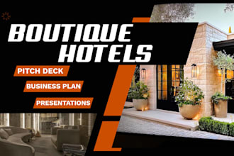 investor ready luxury boutique hotel travel agency business plan pitch deck