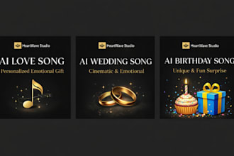 create a custom song for wedding, birthday or anniversary gift