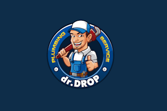 create professional and specially plumber logo design