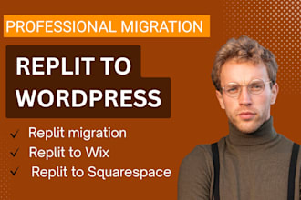 migrate replit to squarespace framer webflow wix wordpress website replit design