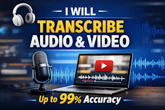 be your audio and video transcription specialist
