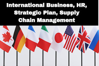 do international business, HR, strategic plan, supply chain management
