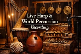 record trumpet, mandolin, trombone, french horn and harmonica for your song