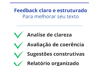 leitura beta e feedback detalhado