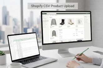 bulk upload and structure shopify products via CSV