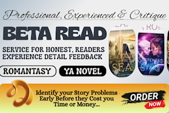 beta read romantasy and ya novel with honest, detailed feedback