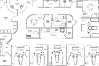 design medical centre floor plan, clinic layout and healthcare architecture