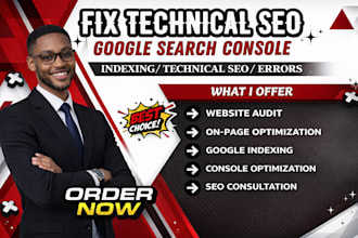 do technical seo, website audit, google search concole and indexing