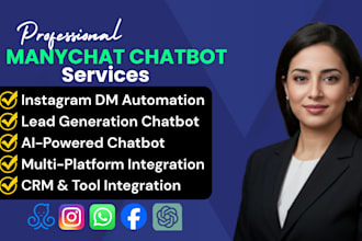 do manychat ai chatbot, instagram dm automation, whatsapp and facebook chatbot