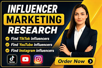 find best instagram, tiktok, and youtube influencers list, influencer research