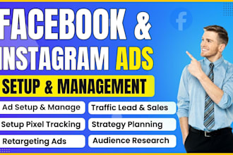 setup and manage facebook ads and meta ads campaign