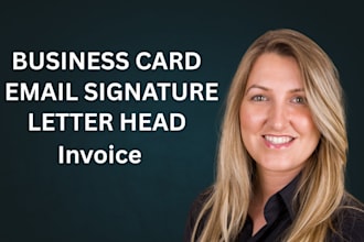 create minimalist business card letterhead email signature design invoice make