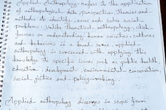 do handwritten work for you with my beautiful handwriting