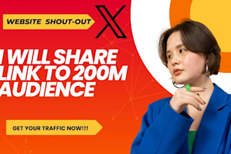 do twitter linkedin shoutout promotion  share website link to active audience